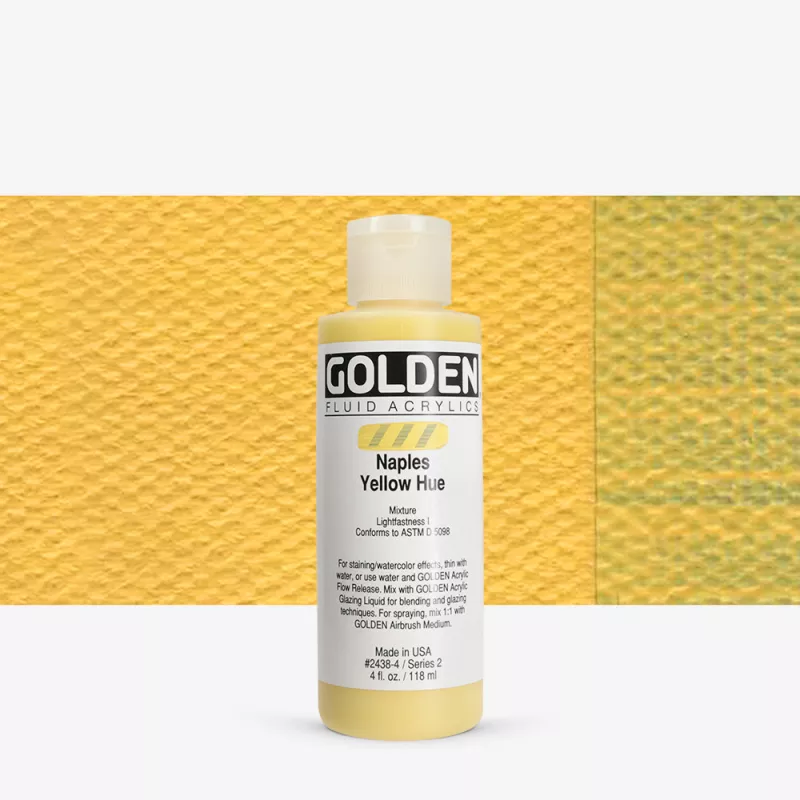 Akrylová barva Golden FLUID 118 ml - varianty - Naples Yellow Hue 2438