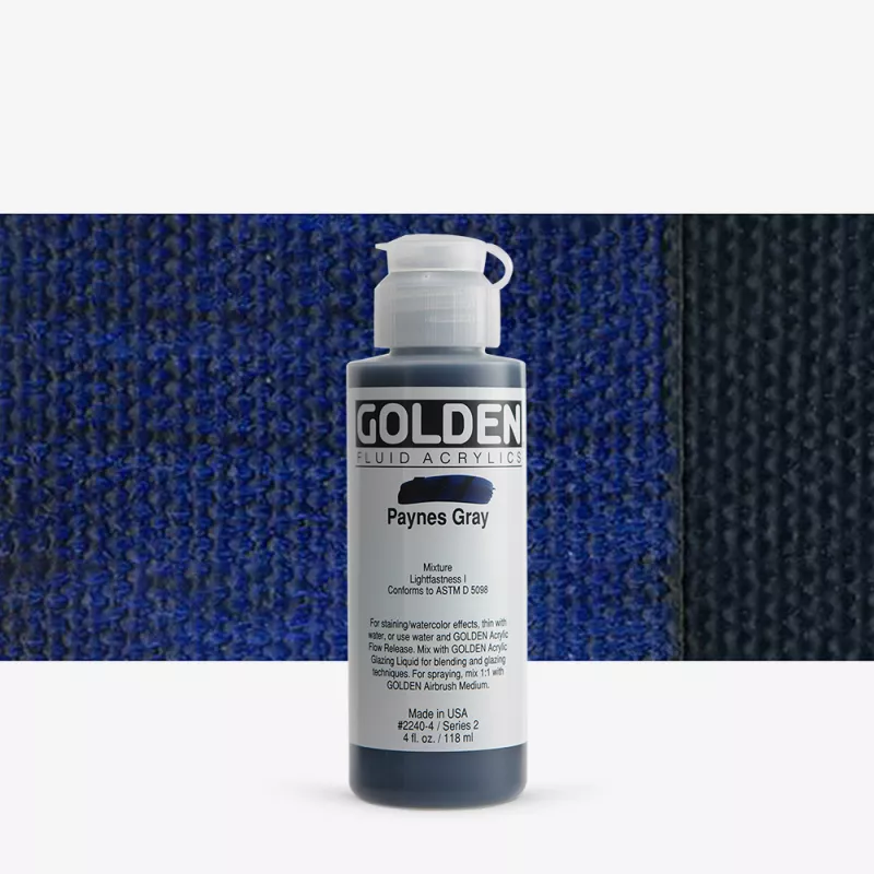 Akrylová barva Golden FLUID 118 ml - varianty - Payne's Gray 2240