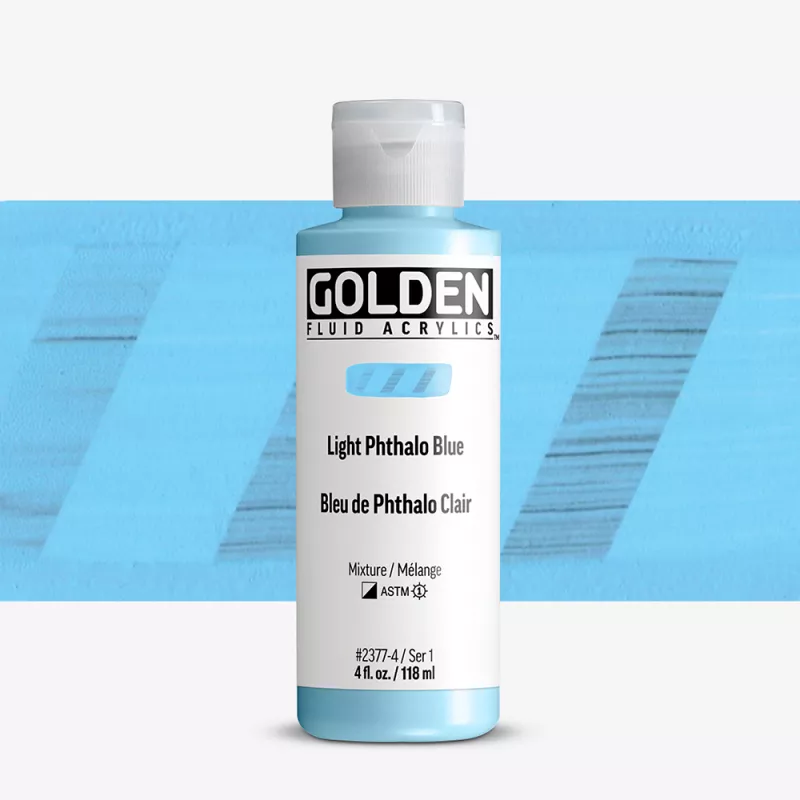 Akrylová barva Golden FLUID 118 ml - varianty - PHTH.Blue 30ML 2377