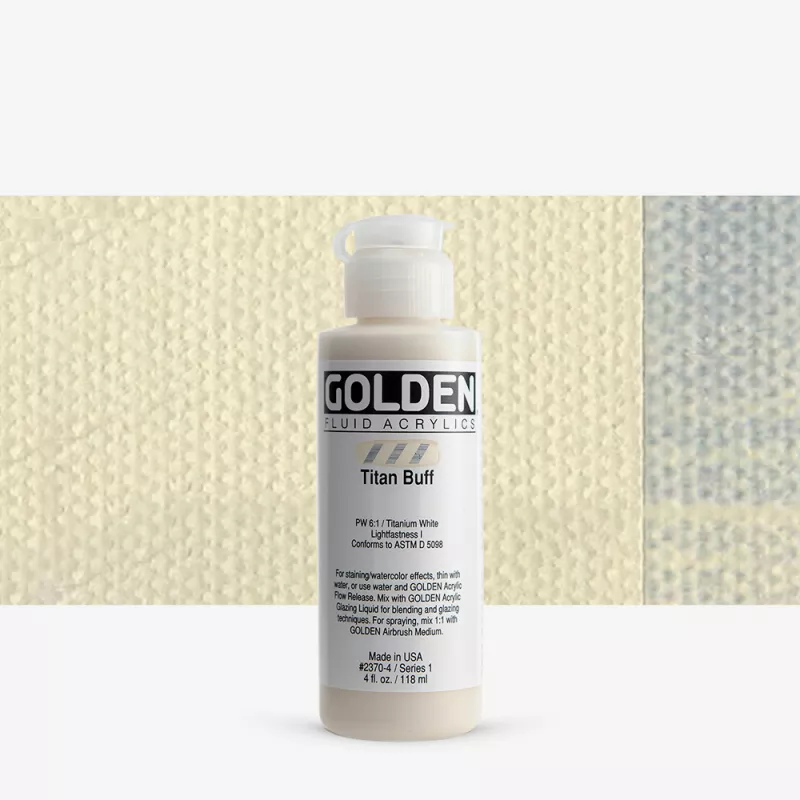 Akrylová barva Golden FLUID 118 ml - varianty - Titan Buff 2370