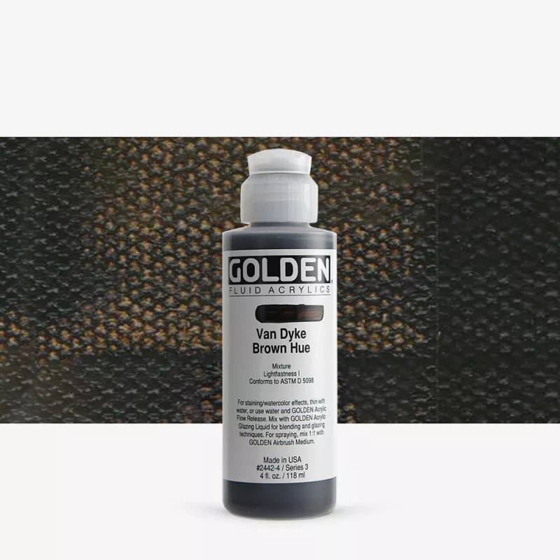 Akrylová barva Golden FLUID 118 ml - varianty - Van Dyke Brown Hue 2442