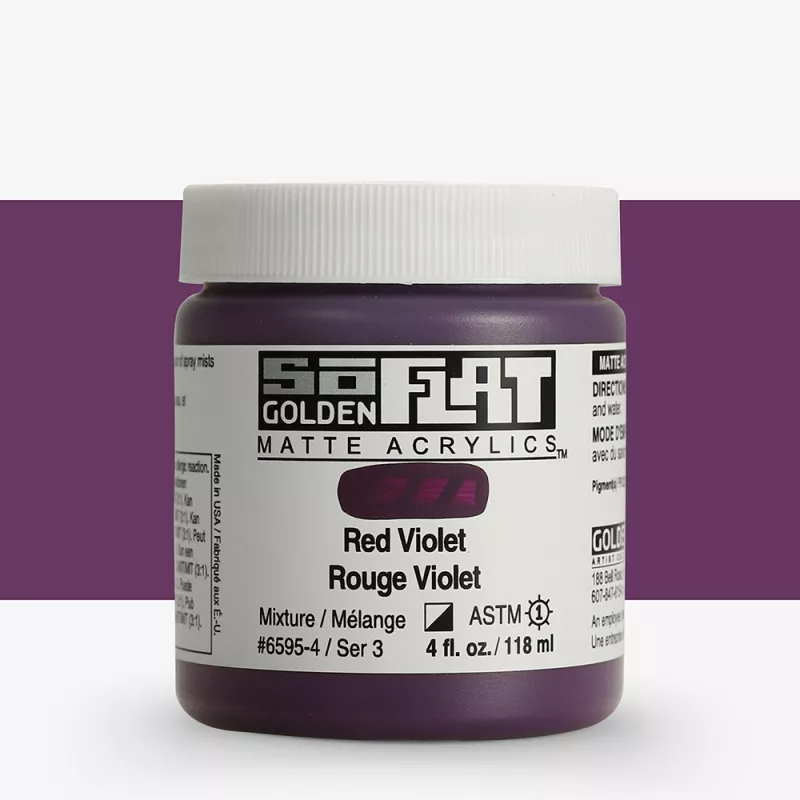 Akrylová barva Golden SoFlat Matte 59 ml - varianty - 6595 Red Violet