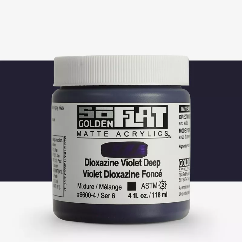 Akrylová barva Golden SoFlat Matte 59 ml - varianty - 6600 Dioxazine Violet Deep