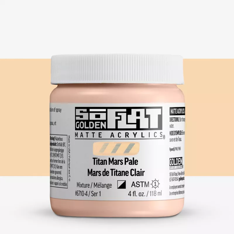 Akrylová barva Golden SoFlat Matte 59 ml - varianty - 6710 Titan Mars Pale