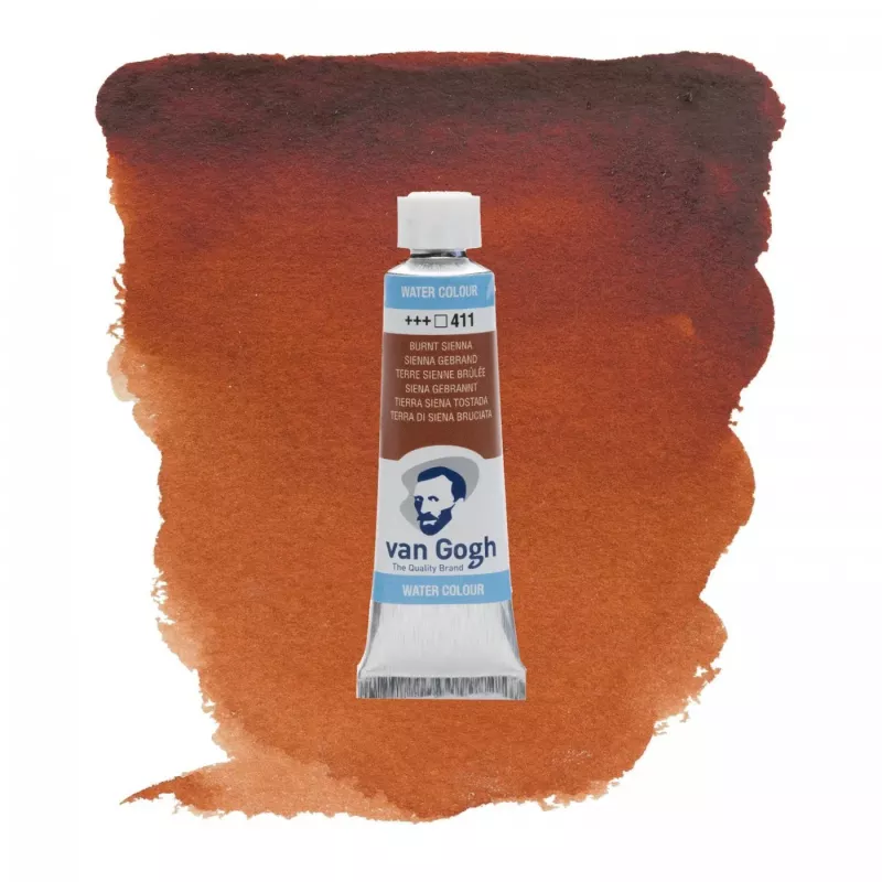Akvarelová barva v tubě 10ml (Van Gogh) - varianty - 411 BURNT SIENNA