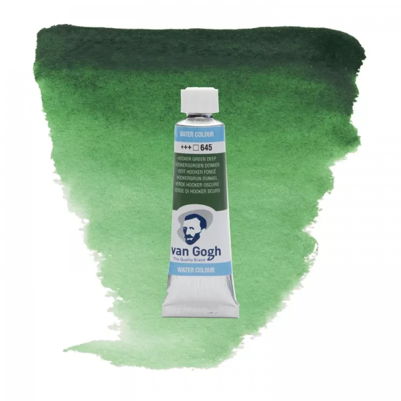 Akvarelová barva v tubě 10ml (Van Gogh) - varianty - 645 HOOKER GREEN DEEP