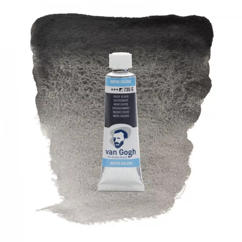 Akvarelová barva v tubě 10ml (Van Gogh) - varianty - 735 OXIDE BLACK