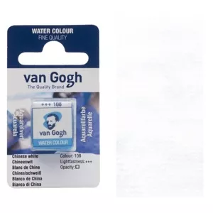 Akvarelové barvy v půlpánvičce (Van Gogh) - varianty - 108 CHINESE WHITE