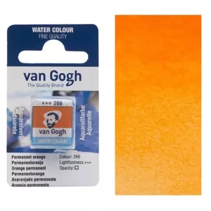 Akvarelové barvy v půlpánvičce (Van Gogh) - varianty - 266 PERM. ORANGE
