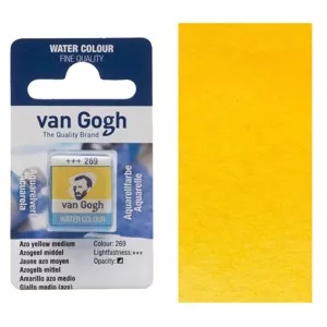 Akvarelové barvy v půlpánvičce (Van Gogh) - varianty