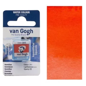 Akvarelové barvy v půlpánvičce (Van Gogh) - varianty - 311 VERMILIOM