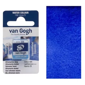 Akvarelové barvy v půlpánvičce (Van Gogh) - varianty - 506 ULTRAMARIN DEEP