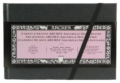 Akvarelové skicáky ARCHES, Hot Pressed - různé velikosti