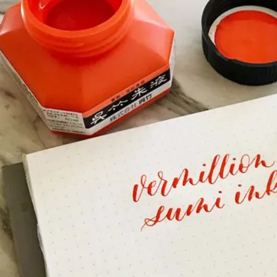 Rumělkový inkoust Kuretake Shueki - 60 ml