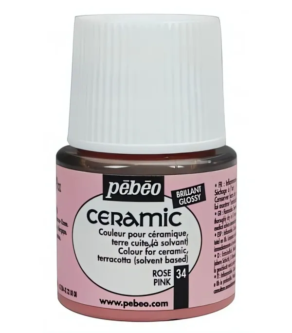 č.10 - Ceramic č.34 (Pébéo) - 45ml růžová