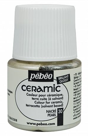 č.26 - Ceramic č.30 (Pébéo) - 45ml perleťově bílá
