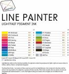 Akrylový fix LINE PAINTER (Derwent) - škála 20 odstínů