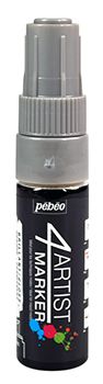 Olejový fix 4Artist Marker (Pébéo) - hrot 8 mm stříbrná