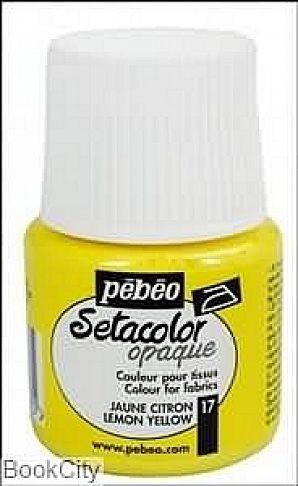 Barva na textil krycí SETACOLOR Opague (Pébéo) 45ml - Lemon yellow