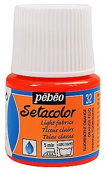 Barva na textil SETACOLOR (Pébéo) 45ml - fluorescentní oranžová