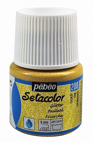 Barva na textil SETACOLOR (Pébéo) 45ml - Glitter gold