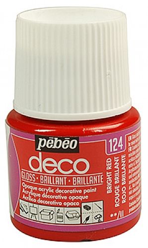 P.BO Déco lesklé 45 ml (Pébéo) - Bright Red