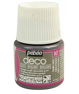 P.BO Déco lesklé 45 ml (Pébéo) - Dark Grey