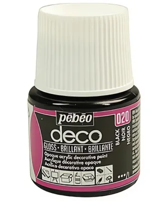 P.BO Déco lesklé 45 ml (Pébéo) - Deep black
