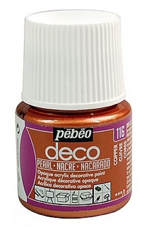 P.BO Déco perleťové 45 ml (Pébéo) - Copper Pearl