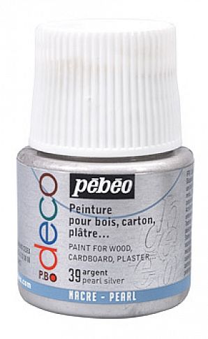 P.BO Déco perleťové 45 ml (Pébéo) - Pearl silver