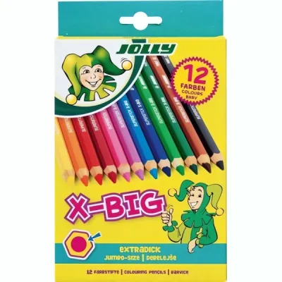 Pastelky Jolly X-Big - sada - 12 ks
