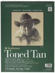 400 Toned Tan skicák - kroužková vazba (118 g/m2, 24 listů) 27,9 x 35,6cm