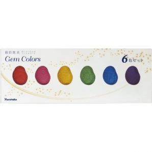 Sada akvarelových barev Gansai Tambi Starry Colors - 6 metalických barev