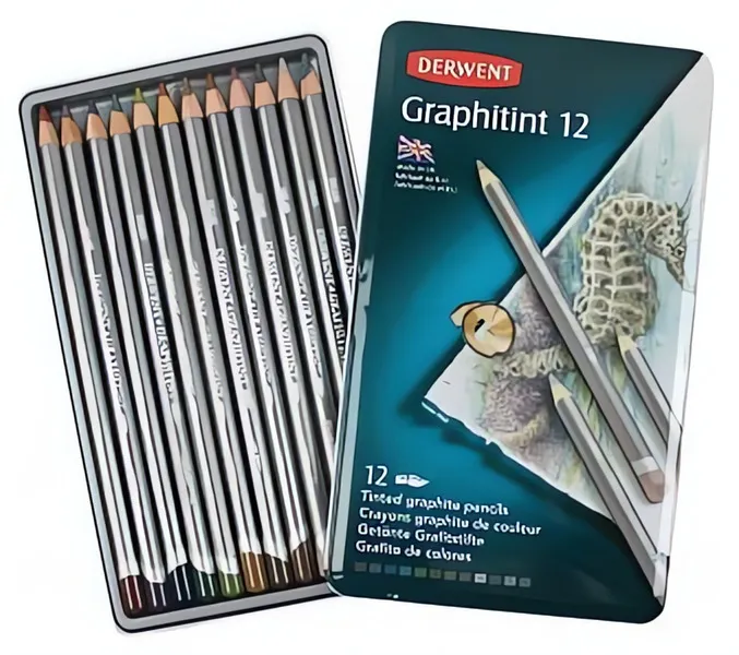 Graphitint - Sada barevných grafitových tužek, 12 ks