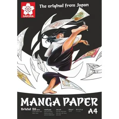 Manga skicák - lepený na krátké straně (250g/m2, 20 listů), A4