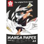 Manga skicák - lepený na krátké straně (250g/m2, 20 listů), A4