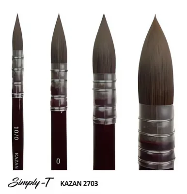 Štetec T-brush 2703 Kazan - Quill  | Simply-T - Kazan 10/0, Simply-T - Kazan 0, Simply-T - Kazan 4, Simply-T - Kazan 12