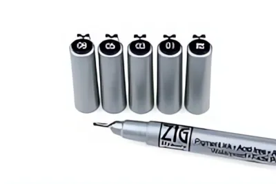 Umělecký a technický popisovač Millennium (Zig) - jednotlivě | Millennium, 005 (0,2 mm) Black, Millennium, 01 (0,25 mm) Black, Millennium, 03 (0,35 mm) Black, Millennium, 05 (0,45 mm) Black, Millennium, 08 (0,65 mm) Black