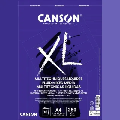 XL Fluid Mix-Media skicák krouž.vazba 250g - A3 30listů