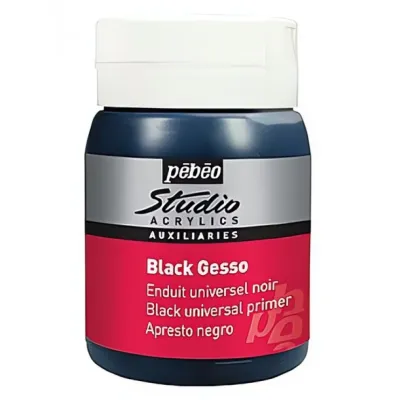 kopie Akrylátový šeps - Studio gesso (Pébéo) - 500ml  černý