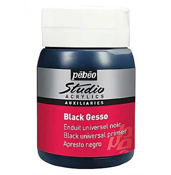 kopie Akrylátový šeps - Studio gesso (Pébéo) - 500ml černý