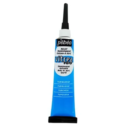 Kontura na sklo VITREA 160 č.63 (Pébéo) - 20ml  tyrkysová