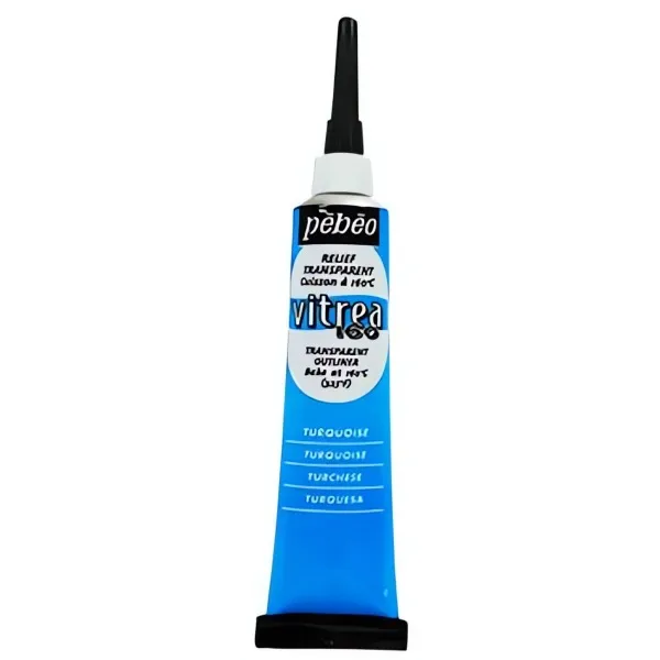 Kontura na sklo VITREA 160 č.63 (Pébéo) - 20ml tyrkysová Pebeo