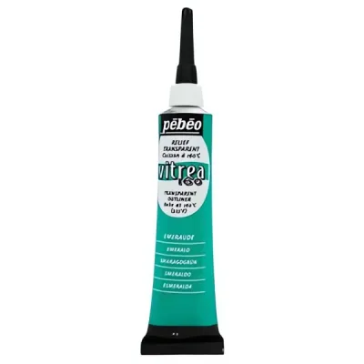Kontura na sklo VITREA 160 č.65 (Pébéo) - 20ml  smaragdově zelená