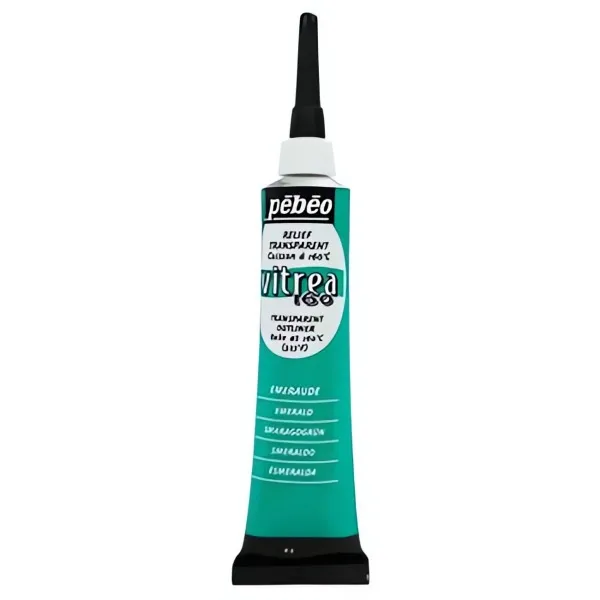 Kontura na sklo VITREA 160 č.65 (Pébéo) - 20ml smaragdově zelená Pebeo