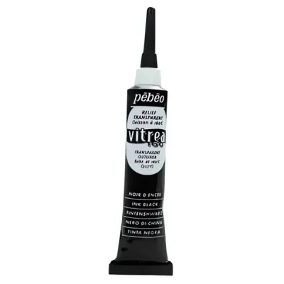 Kontura na sklo VITREA 160 č.66 (Pébéo) - 20ml  černá