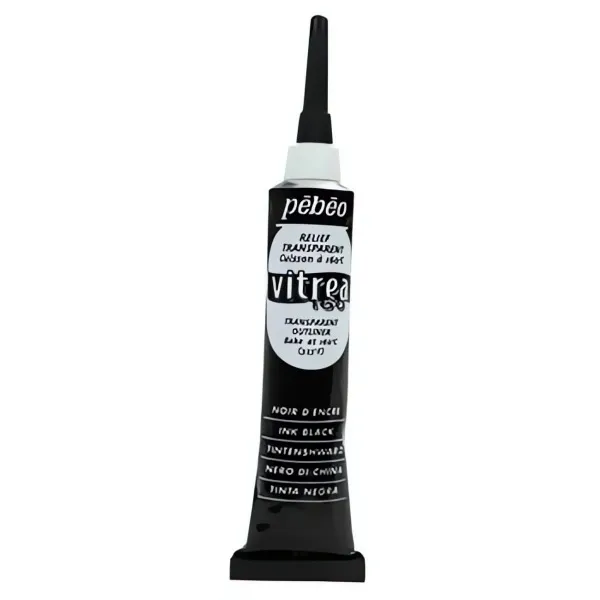 Kontura na sklo VITREA 160 č.66 (Pébéo) - 20ml černá Pebeo