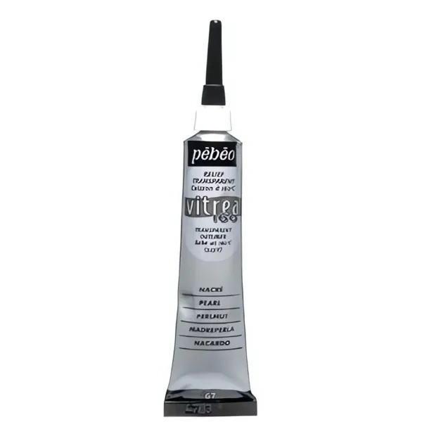 Kontura na sklo VITREA 160 č.67 (Pébéo) - 20ml perleťová bílá Pebeo