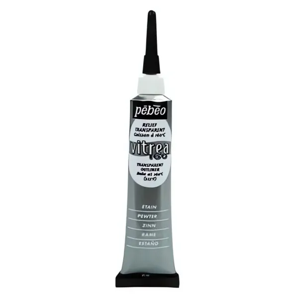 Kontura na sklo VITREA 160 č.69 (Pébéo) - 20ml stříbrná Pebeo