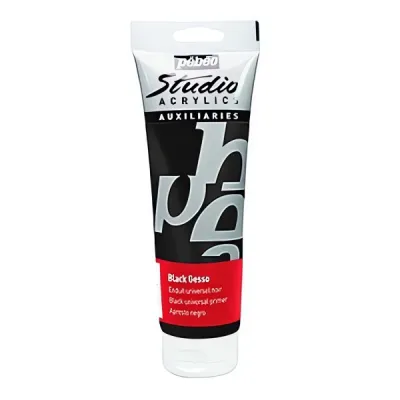  Akrylátový šeps - Studio gesso (Pébéo) - 250ml  černý